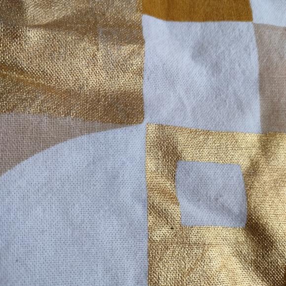 Set of 2 Gold and Navy Cushion Covers - Picture 11 of 14